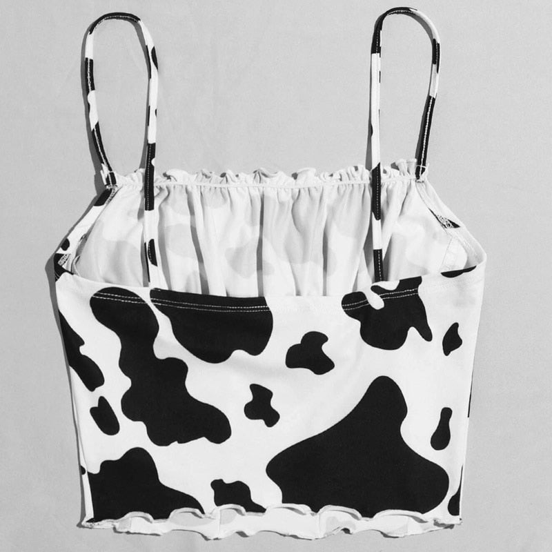 Cow Print Sling Top