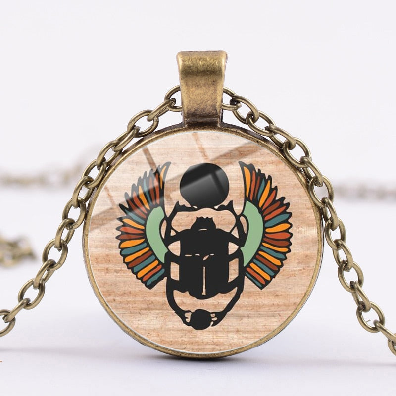 Egyptian Beetle Necklace Pendants