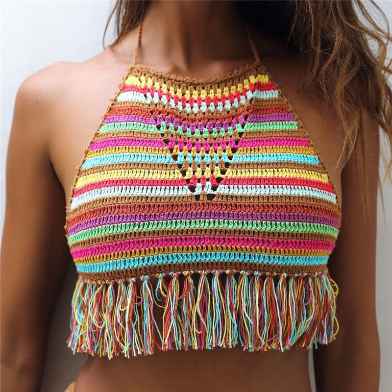 Stripes in the Holi Crochet Top