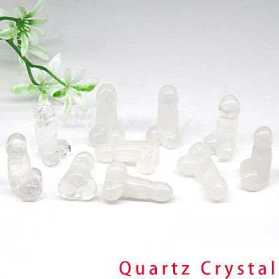 10PC 1" Mini Penis Figurine Natural Stone Amazonite Healing  Quartz