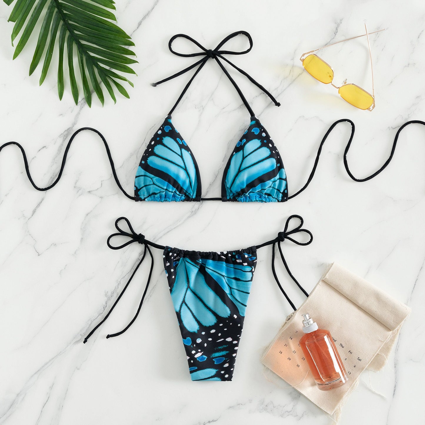 Micro Butterfly Print Bikini