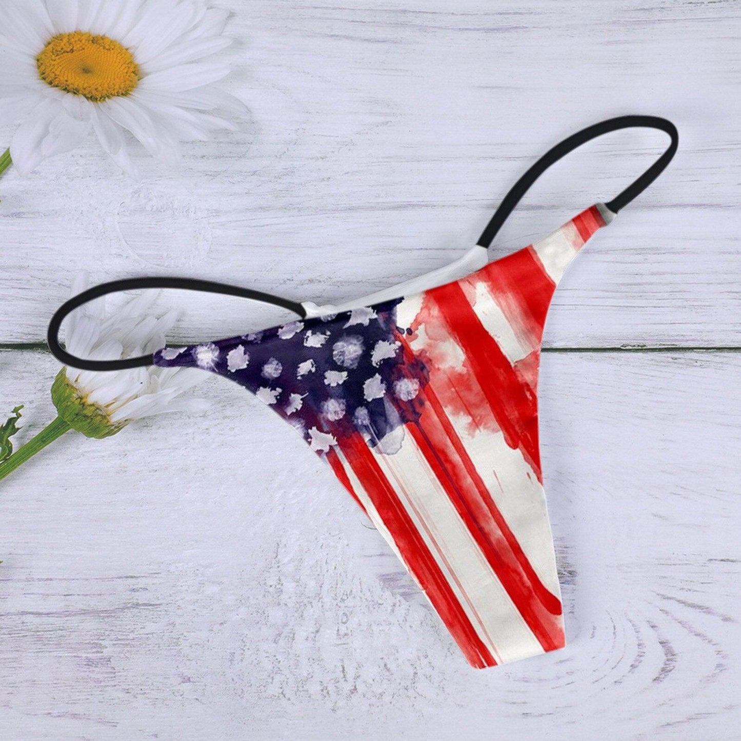 USA Flag Bikini Thong