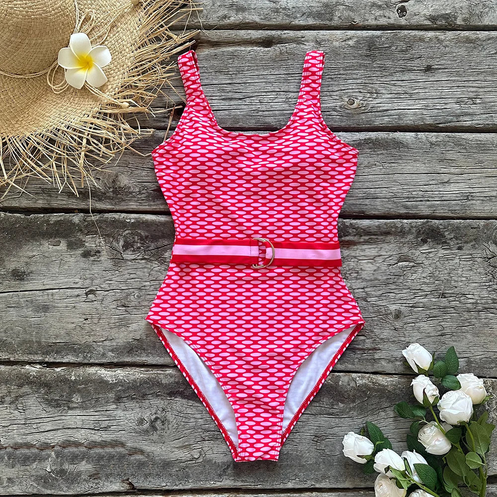 One Piece Pink Swimsuit
