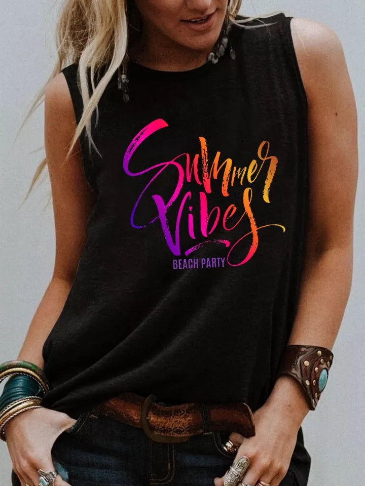 Summer Vibes BEACH PARTY Tank Top