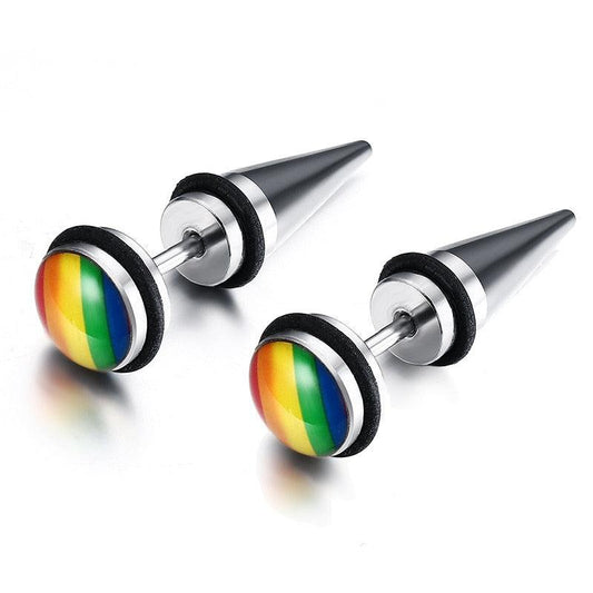 LGBT Rainbow Stud Earrings
