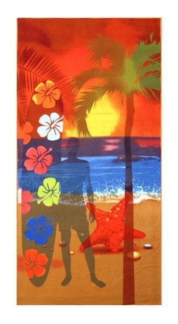 Summer Microfiber Printed  Beach Towels, Various Designs